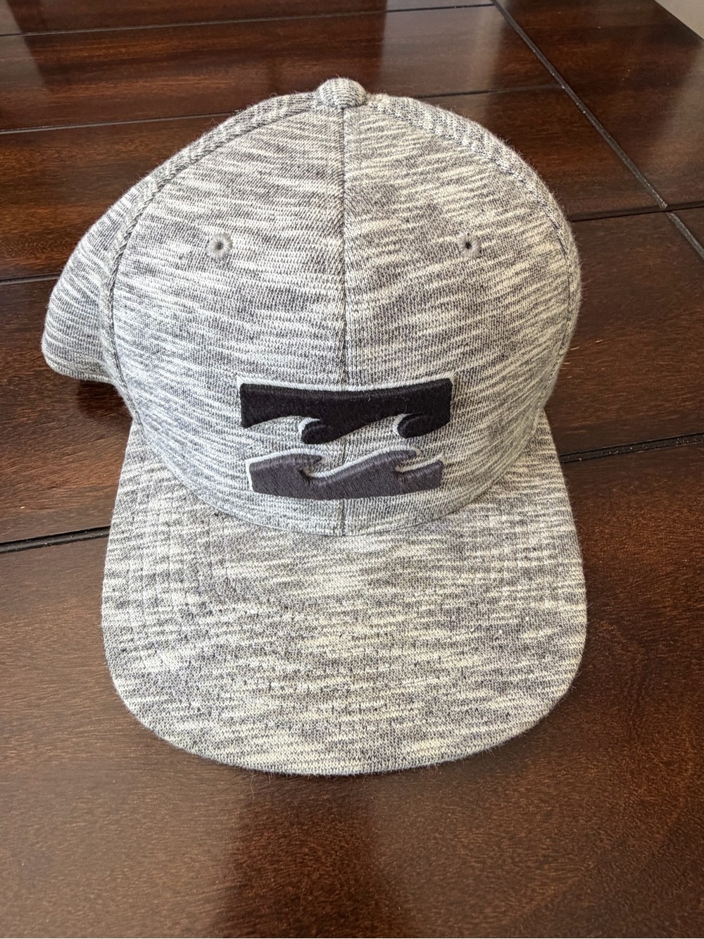 Billabong Heather Gray Snapback with Embroidered Wave Patch